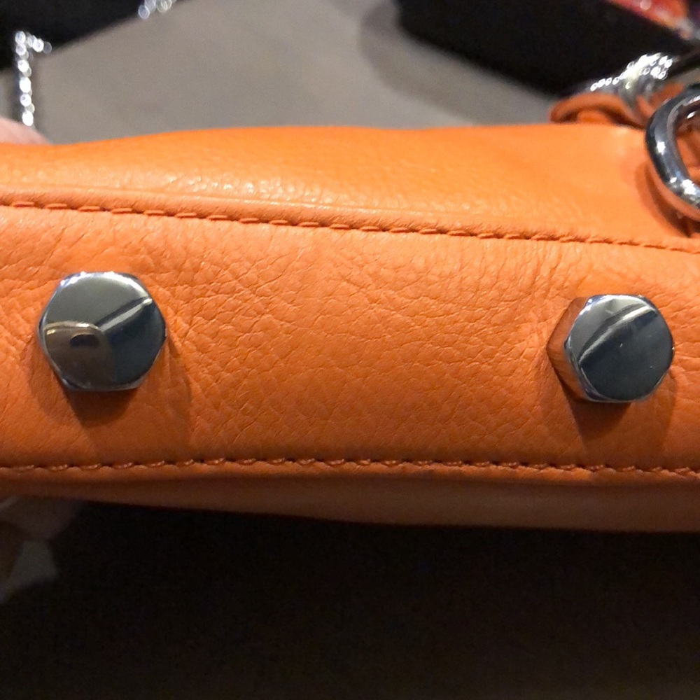 Rebecca Minkoff NWOT Leather Orange Crossbody bag - Picture 3 of 12